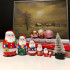 Santa Claus Nesting Dolls Set of 6 pcs - Russian Christmas Nesting Dolls