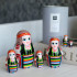 Collection «Belarusian Folk Costumes»: Matryoshka Domachevo Attire, 6-in-1