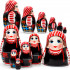 Matryoshka «Neglubka Attire», Set of 6 pcs. Collection «Traditional Women's Costumes of Belarus»