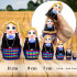 Belarussian Matryoshka Dolls in Novogrudok Traditional Dress with Ethnic Patterns Set 6 pcs