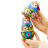 Wooden Nesting Doll in a Sarafan with Gerberas – Set of 7 Pieces