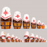 Russian Nesting Dolls Set of 7 pcs - Matryoshka Dolls in Slavic Clothing - Slavic Decor