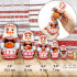 Russian Nesting Dolls Set of 7 pcs - Matryoshka Dolls in Slavic Clothing - Slavic Decor