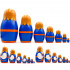 Matryoshka Doll in Norwegian Folk Costume Bunad Set of 7 pcs