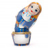 Hand Painted Nesting Dolls in Finnish Folk Costume Munsala Set of 7 Pcs