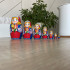 Matreshka Dolls Dutch National Costume Set 7 pcs - Wooden Matryoshka in Holland Folk Dress