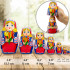 Matreshka Dolls Dutch National Costume Set 7 pcs - Wooden Matryoshka in Holland Folk Dress