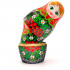  Russian Doll in Sarafan Dress with Rowan Branches and Chamomile Flowers Set of 7 pcs