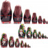 Nesting Dolls in Ukrainian Vyshyvanka for Women Set of 7 pcs