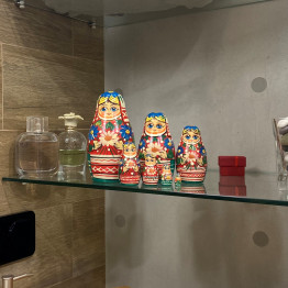 Matryoshka Doll in Belarussian Folk Costume with Ornament - Russian Nesting Dolls Set of 7 pcs