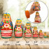 Matryoshka Doll in Belarussian Folk Costume with Ornament - Russian Nesting Dolls Set of 7 pcs