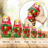 Traditional Russian Doll with Strawberry Pattern - Russian Nesting Dolls Set of 7 pcs 