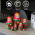Traditional Russian Doll with Strawberry Pattern - Russian Nesting Dolls Set of 7 pcs 