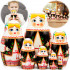 Belarusian Nesting Dolls Set of 7 pcs - Matryoshka Dolls in Belarusian Dress Vyshyvanka