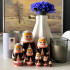 Belarusian Nesting Dolls Set of 7 pcs - Matryoshka Dolls in Belarusian Dress Vyshyvanka