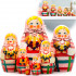Matryoshka Doll in Belarussian Traditional Dress with Ornament Set of 7 pcs