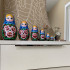 Handmade Nesting Dolls in a Sundress With Roses - Set of 7 Pcs