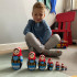 Polish Nesting Dolls Set of 7 pcs - Matryoshka Dolls in Polish Costumes with Ornaments