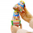 Matryoshka Doll in Belarussian Traditional Dress Set of 7 pcs - Russian Doll with Cornflowers, Spikelets and Chamomile Flowers