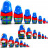 Matryoshka Nesting Dolls in Traditional Dress with Russian Samovar Set of 7 pcs