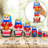 Matryoshka Nesting Dolls in Traditional Dress with Russian Samovar Set of 7 pcs