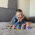 Russian Dolls in Rainbow Sarafan Dress with Meadow Flowers Set of 7 pcs
