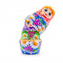 Russian Dolls in Rainbow Sarafan Dress with Meadow Flowers Set of 7 pcs