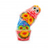 Matryoshka with a bouquet of yellow gerberas
