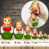 Traditional Handcrafted Nesting Dolls Set of 7