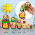 Matryoshka Dolls with Characters from Russian Folk Tale Enormous Turnip Set of 7 pcs