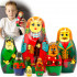 Matryoshka Dolls Heroes from Russian Folk Fairy Tale The Princess Frog Set of 7 pcs