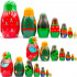 Matryoshka Dolls Heroes from Russian Folk Fairy Tale The Princess Frog Set of 7 pcs