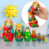 Matryoshka Dolls Heroes from Russian Folk Fairy Tale The Princess Frog Set of 7 pcs