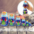 Snegurochka Nesting Dolls Set of 7 pcs - Matryoshka Doll with Snow Maiden Christmas Decorations