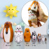 Wooden Nesting Dolls 7-Piece Dog Breeds Set Hand-Painted Natural Wood Montessori Animal Toy