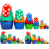 Gnome Nesting Dolls Set – 7 Hand-Painted Wooden Figures – Eco Toy for Kids