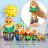 Gnome Nesting Dolls Set – 7 Hand-Painted Wooden Figures – Eco Toy for Kids