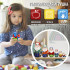 Gnome Nesting Dolls Set – 7 Hand-Painted Wooden Figures – Eco Toy for Kids