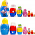 Alice in Wonderland Nesting Dolls Set 7 pcs - Russian Matryoshka Dolls - Alice in Wonderland Figure