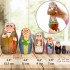 Matryoshka Russian Nesting Dolls On The Motives Stories of Sherlock Holmes 7 pcs Wooden Figurines
