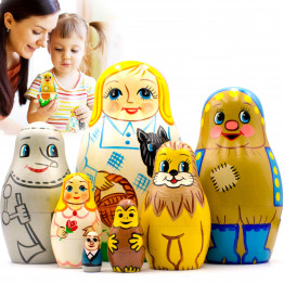 Wizard of Oz Nesting Doll Set of 7 pcs - Matryoshka Dolls with Wizard of Oz Characters