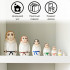 Martial Arts Nesting Dolls Set of 7 pcs - Karate Gifts - Taekwondo Gifts - Aikido Toys