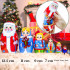 Christmas Nesting Doll Set – 7-Piece Hand-Painted Matryoshka Featuring Ded Moroz & Snegurochka
