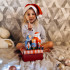 Christmas Nesting Doll Set – 7-Piece Hand-Painted Matryoshka Featuring Ded Moroz & Snegurochka