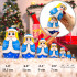 Snow Maiden Nesting Dolls Set of 7 pcs - Wooden Christmas Nesting Dolls - Winter Decor - Christmas Decorations - Christmas Ornaments