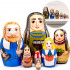 Happy Thanksgiving Russian Nesting Dolls Set of 7 pcs - Russian Dolls for Thanksgiving Decorations