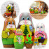 Easter Nesting Dolls Set 7 pcs - Russian Dolls Easter Bunny Decorations