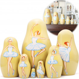 Ballet Russian Nesting Dolls Set 7 pcs - Matryoshka Ballerina Doll - Ballerina Gifts