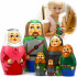 Matryoshka Dolls as Robin Hood Figurines Set 7 pcs