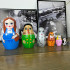 Wooden Matryoshka Nesting Dolls Wizard of Oz Set of 7 pcs